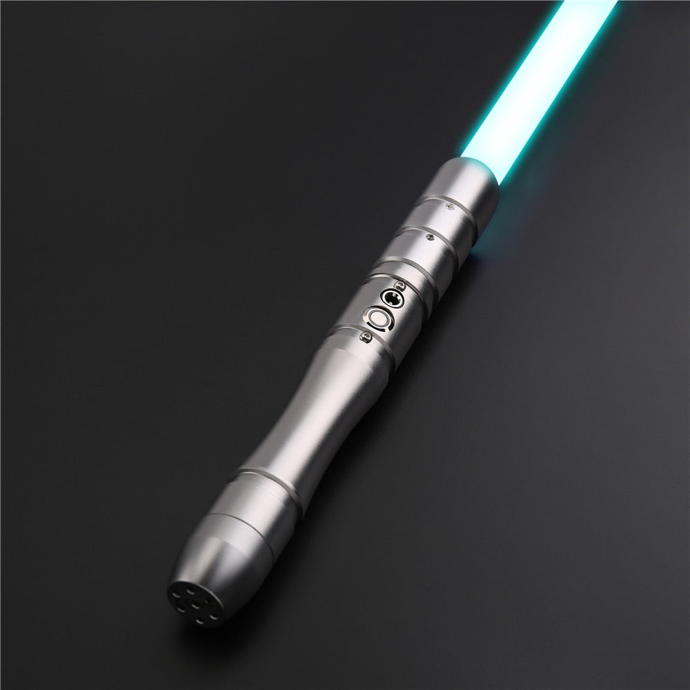 TXQSABER Smooth Lightsaber RGB Metal Hilt 12 Colors Force FX Saber For Heavy Dueling Double Connected Laser Sword Halloween Toys 0 DailyAlertDeals OT001grays China 