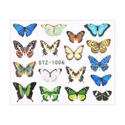 3D Watercolor Butterflies Sliders Nail Art Water Transfer Decal Sticker Blue Valentine&#39;s Day Nail Decoration Tattoo Manicure 0 DailyAlertDeals TA628  