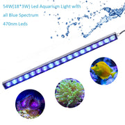 Populargrow 54W/81W/108W Led Aquarium Light with Only 470nm Blue Spectrum Strip Light Beautiful Your Coral Reef Fish Tank Lamp 0 DailyAlertDeals 54w China 