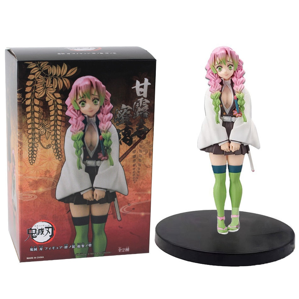 Anime Demon Slayer Figure Kamado Tanjirou Nezuko Action Figures PVC Model Toys Zenitsu Figurine Inosuke Kimetsu No Yaiba Figura Demon Slayer Figure DailyAlertDeals Mitsuri With box  