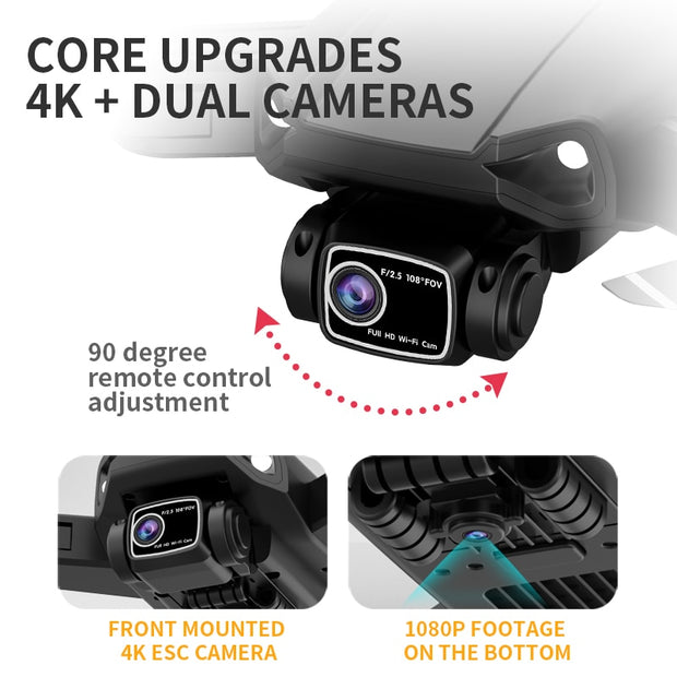 L900 PRO SE 4K HD Dual Camera Drone Visual Obstacle Avoidance Brushless Motor GPS 5G WIFI RC Dron Professional FPV Quadcopter Camera Drone DailyAlertDeals   