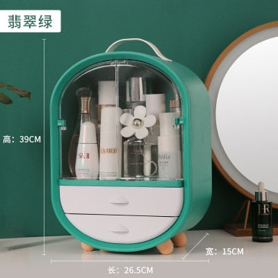 Fashion Big Capacity Cosmetic Storage Box Waterproof Dustproof Bathroom Desktop Beauty Makeup Organizer Skin Care Storage Drawer 0 DailyAlertDeals 24  