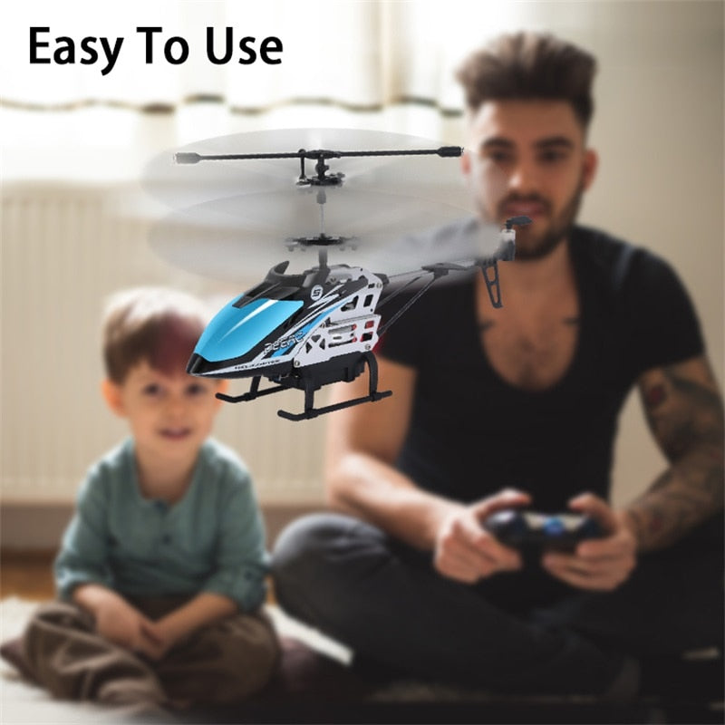 DEERC RC Helicopter 2.4G Aircraft 3.5CH 4.5CH RC Plane With Led Light Anti-collision Durable Alloy Toys For Beginner Kids Boys kids toy DailyAlertDeals   