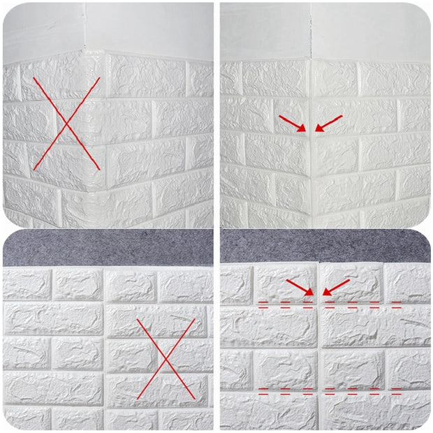 20pcs 3D Wall Decal Wallpaper Living Room Bedroom TV Backdrop Decor XPE Foam Waterproof Wall Sticker Self Adhesive Brick Sticker 0 DailyAlertDeals   