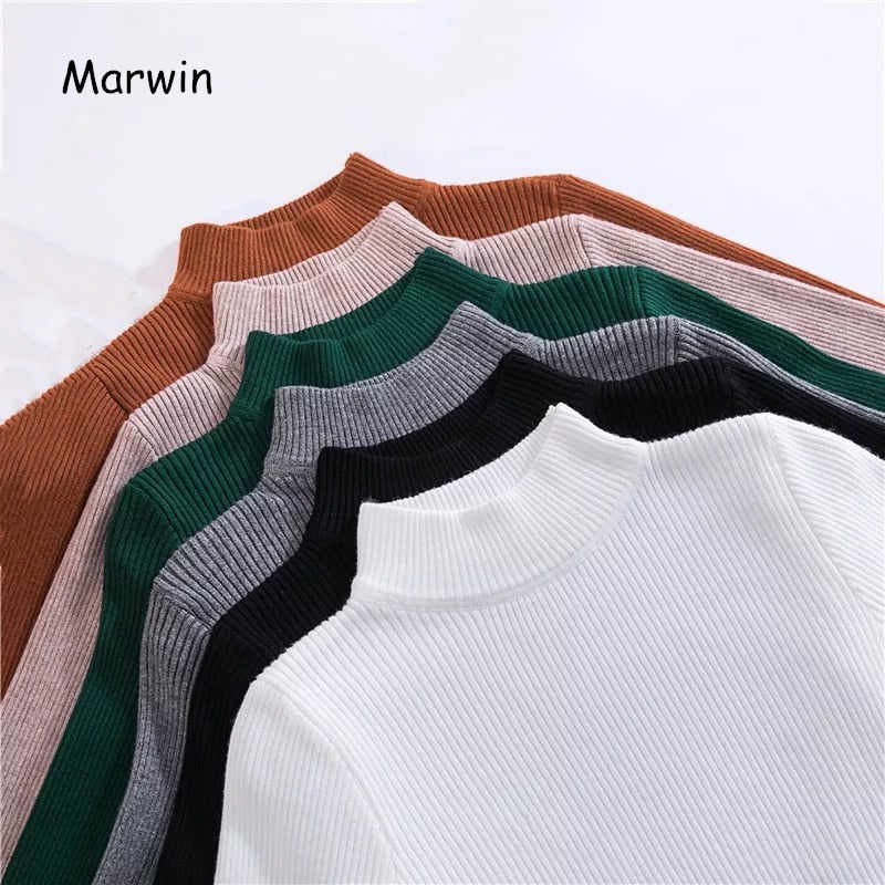 Women's Black turtleneck Soft Cozy Sweaters Slim Full Sleeve Multi-color Turtleneck Sweaters for Women winter turtleneck sweaters for women DailyAlertDeals   