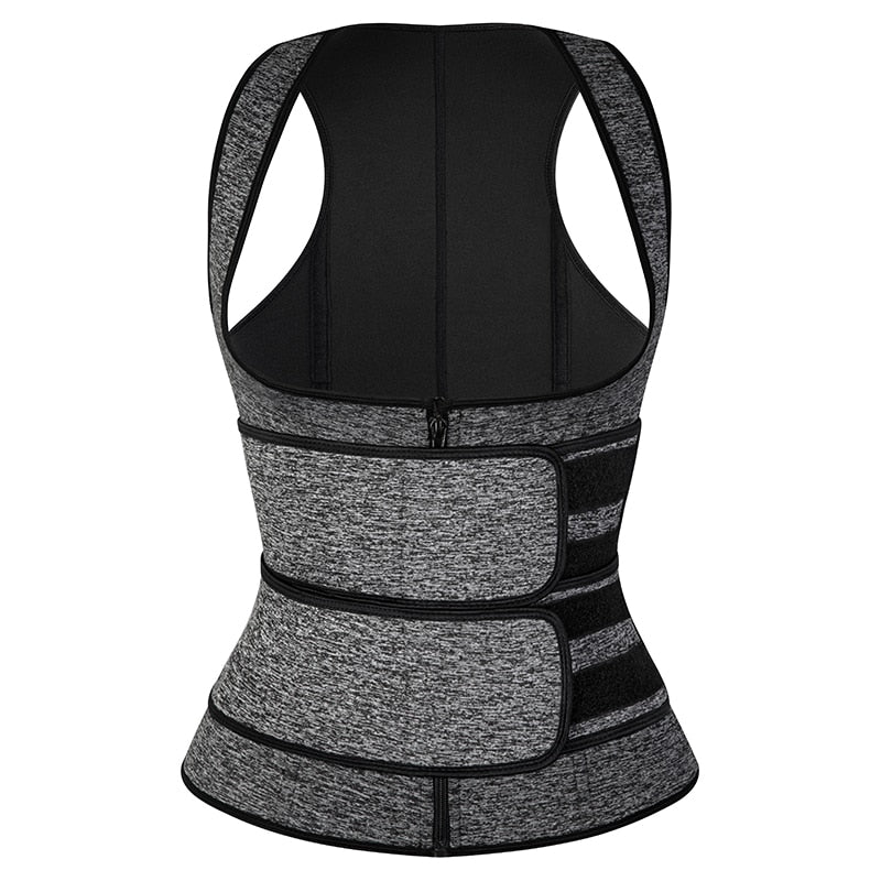 Women Waist Trainer Vest Corset Sauna Sweat Workout Corset Tops Slimming Body Shaper Tops Weight Loss Shapewear Women Waist Trainer DailyAlertDeals Gray S China