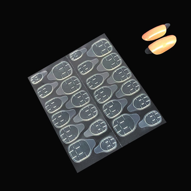 GAM-BELLE 120pcs Double Sided False Nail Art Adhesive Tape Glue Sticker DIY Tips Fake Nail Acrylic Manicure Gel Makeup Tool nail false tips DailyAlertDeals   
