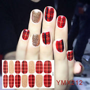 14tips/sheet Hot Colors Series Classic Collection Manicure Nail Polish Strips Nail Wraps,Full Nail Sheet DIY nail art decoration nail decal stickers DailyAlertDeals YMX212  