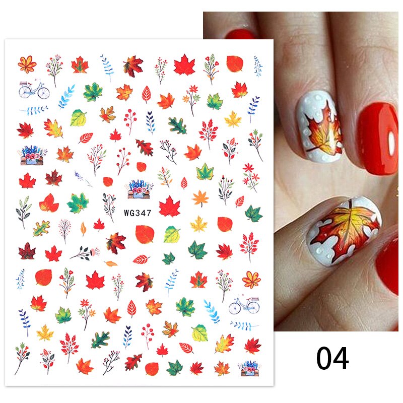 NEW Gold Nail Art 3D Decals Decoration Flower Leaves Nail Art Sticker DIY Manicure Transfer Decal Nail Stickers DailyAlertDeals 17  
