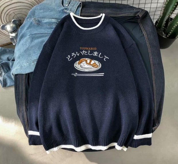 RUIHUO Harajuku Knitted Sweater Men Clothing Winter Pullover Men Sweater Fashion Harajuku Clothes Hip Hop 2XL 2022 New Arrivals Knitted Sweater DailyAlertDeals Blue Chinese Size M 