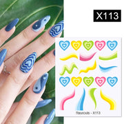 Harunouta  1Pc Spring Water Nail Decal And Sticker Flower Leaf Tree Green Simple Summer Slider For Manicuring Nail Art Watermark 0 DailyAlertDeals X113  