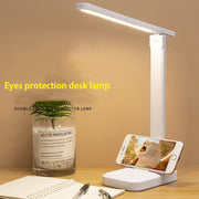 Table Lamp Eyes Protection Touch Dimmable LED Light Student Dormitory Bedroom Reading USB Rechargeable Desk Lamp Special Gift LED Light Student desk lamp DailyAlertDeals   