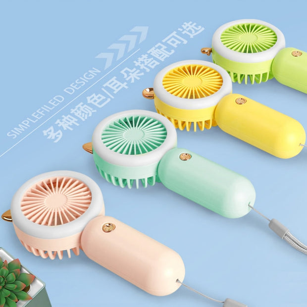 Handheld Pocket Fans USB Charging Lazy Fan Desktop Mini Fan Portable Dormitory Home Gift Student Outdoor Travel Mini Fan Portable Mini Fan DailyAlertDeals   