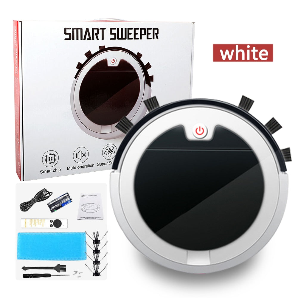2800Pa Robot Vacuum Cleaner Smart Remote Control Wireless  Auto Cleaning Machine Floor Dry Wet Sweeping Vacuum Cleaner For Home 0 DailyAlertDeals RS9-White SPAIN 