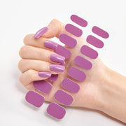 Manicure Decoracion Self Adhesive Foil Nail Art Stickers 2020 Fashion Nail Polish Pure Solid Color Nail Decoration Women Salon nail decal sticker DailyAlertDeals CS-17  