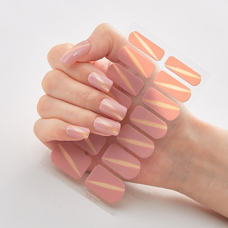 Three Sorts 0f Nail Stickers Full Cover Nail Stickers Novidades Nail Strips Self Adhesive Nail Sticker Nails Sticker Designer Nail Stickers DailyAlertDeals DQ-47  