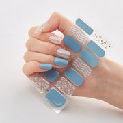 Two Sorts 0f Nail Stickers Glitter Series Novidades Designer Nail Decals Nails Art Decoration Nailart Sticker Nail Strips nail decal stickers DailyAlertDeals DQ3-03  