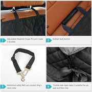 Dog Car Seat Cover Pet Travel Carrier Mattress Waterproof Dog Car Seat Protector With Middle Seat Armrest For Dogs 0 DailyAlertDeals   