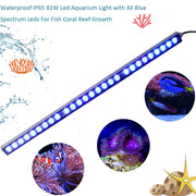 Popular grow 54W/81W/108W Led Aquarium Light with Only 470nm coral light DailyAlertDeals 81w China 