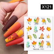 Harunouta  1Pc Spring Water Nail Decal And Sticker Flower Leaf Tree Green Simple Summer Slider For Manicuring Nail Art Watermark 0 DailyAlertDeals X121  