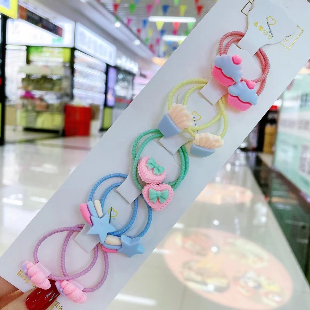 New Cute Rope Children Baby Elastic Hair Rubber Bands Accessories for Kids Girl Headband Tie Ring Headwear Scrunchie Baby Elastic Hair Rubber Bands DailyAlertDeals 17  
