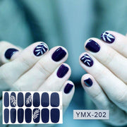 14tips/sheet Hot Colors Series Classic Collection Manicure Nail Polish Strips Nail Wraps,Full Nail Sheet DIY nail art decoration nail decal stickers DailyAlertDeals YMX202  