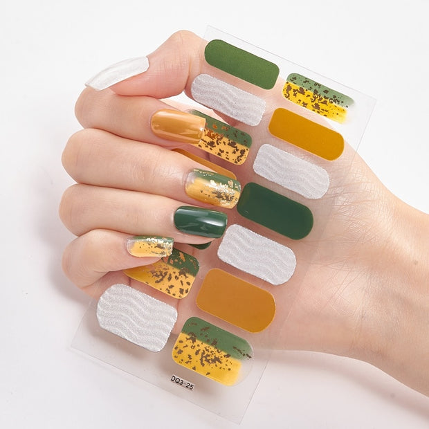 Four Sorts 0f Nail Stickers Creative Nail Adhesive Nail Wraps DIY Nail Stickers Designer Nails Art Decoration Nailart Sticker Nail Decal Stickers DailyAlertDeals DQ3-25  