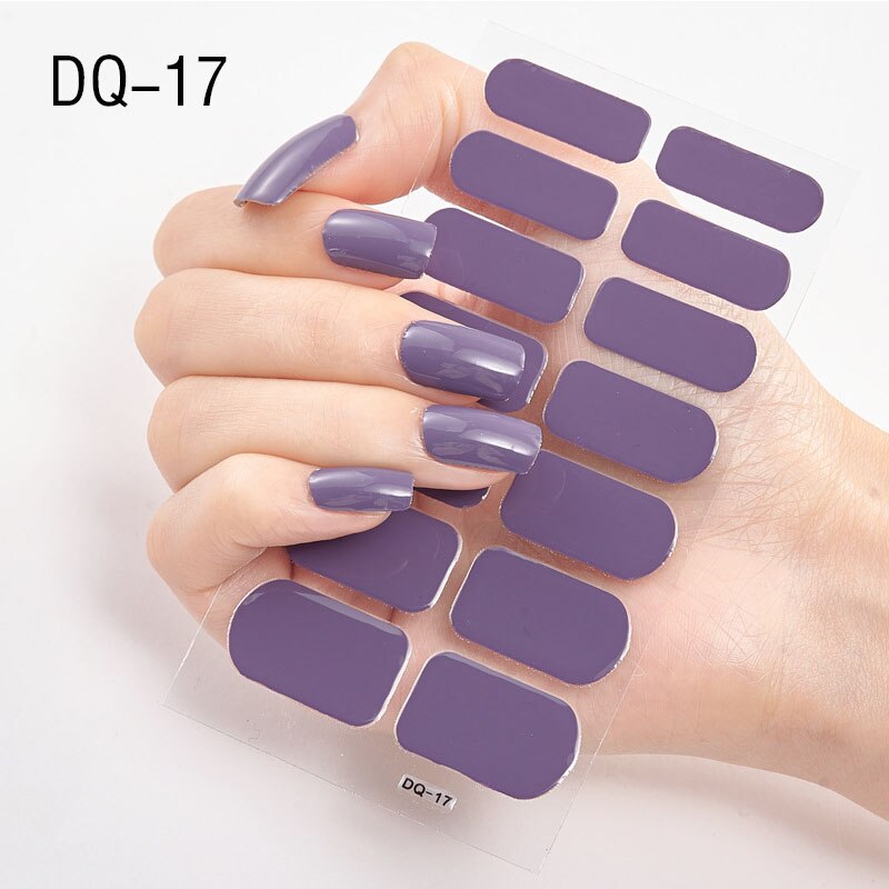 Lamemoria 1pc 3D Nail Slider Beauty Nail Stickers Shining Wave Line Decals Adhesive Manicure Tips Salon Nail Art Decorations nail decal stickers DailyAlertDeals DQ17  