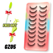 GROINNEYA lashes 5/10/20 pairs 3D Faux Mink Lashes Natural False Eyelashes Dramatic Volume Lashes Eyelash Extension Makeup 0 DailyAlertDeals 10pairs-GZ05-1 China 