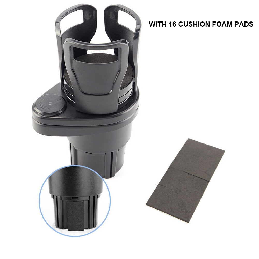 2 In 1 Vehicle-mounted Slip-proof Cup Holder 360 Degree Rotating Water Car Cup Holder Multifunctional Dual Houder Auto Accessory 0 DailyAlertDeals   