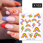 Harunouta Valentine's Day Love Heart Pattern Water Decals Stickers Christmas Snowflakes Design Slider For Nails Art Decoration 0 DailyAlertDeals X103  