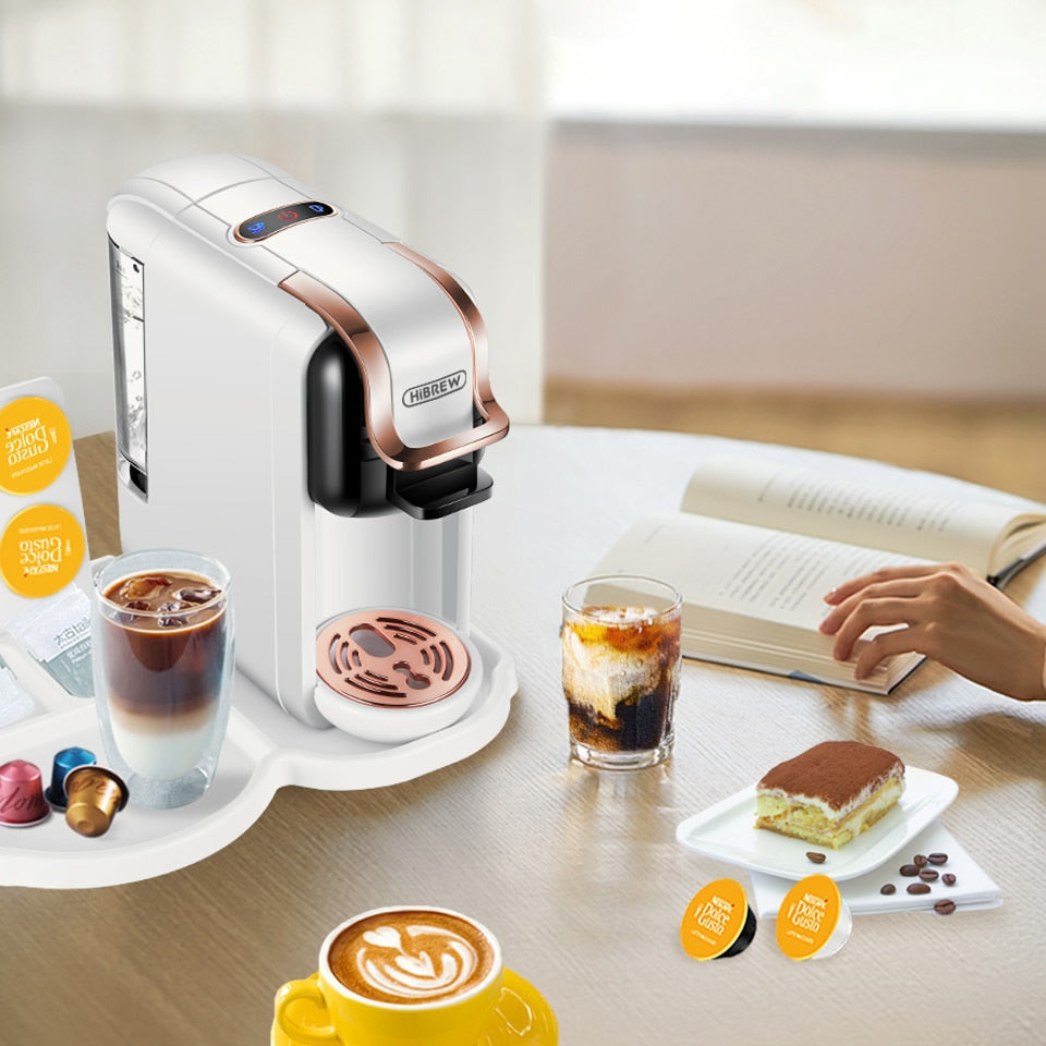 Espresso Coffee Maker Machine Cafeteria Hot/Cold 4in1 Multiple Capsule 19Bar DolceGusto Milk Nexpresso Capsule ESE pod Ground Coffee  H2A Espresso Coffee Maker DailyAlertDeals   