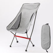 Portable Folding Camping Chair Outdoor Moon Chair Collapsible Foot Stool For Hiking Picnic Fishing Chairs Seat Tools Camping Chair Outdoor DailyAlertDeals China M-Gray 