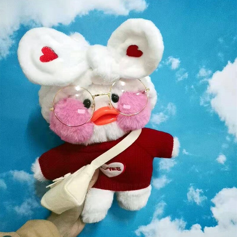 30cm Kawaii Plush LaLafanfan Cafe Duck Anime Toy Stuffed Soft Kawaii Duck Doll Animal Pillow Birthday Gift for Kids Children doll for girls DailyAlertDeals S333  