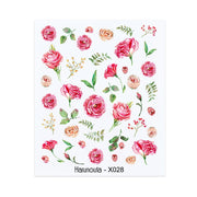Harunouta French Flower Vine Water Decals Spring Summer Leopard Alphabet Leaves Charms Sliders Nail Art Stickers Decorations Tip 0 DailyAlertDeals X028  