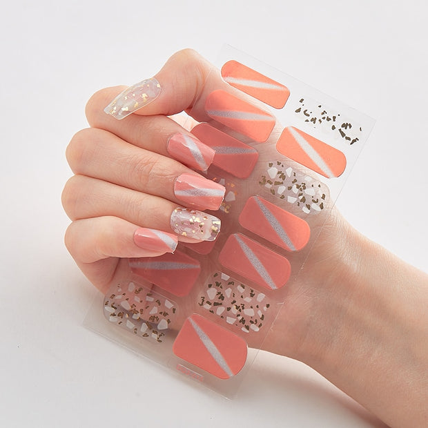 Four Sorts 0f Nail Stickers Creative Nail Adhesive Nail Wraps DIY Nail Stickers Designer Nails Art Decoration Nailart Sticker Nail Decal Stickers DailyAlertDeals DQ3-15  