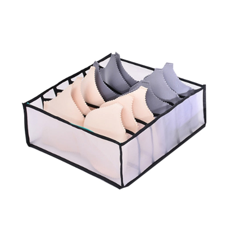Underwear Bra Organizer Storage Box Drawer Closet Organizers Divider Boxes For Underwear Scarves Socks Bra Underwear Bra Organizer Storage Box DailyAlertDeals 6 grids 4  