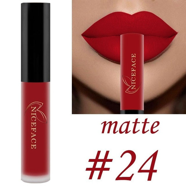 25 color matte liquid lipstick nude lip gloss makeup high pigment lip gloss waterproof lasting moisturizing cosmetics 0 DailyAlertDeals 24 China 