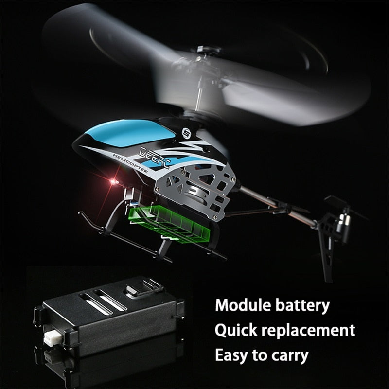 DEERC RC Helicopter 2.4G Aircraft 3.5CH 4.5CH RC Plane With Led Light Anti-collision Durable Alloy Toys For Beginner Kids Boys kids toy DailyAlertDeals   