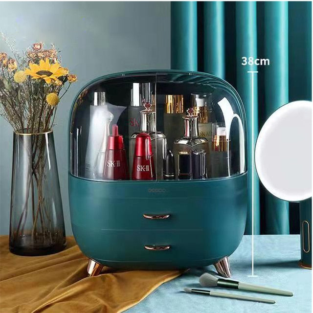 Fashion Big Capacity Cosmetic Storage Box Waterproof Dustproof Bathroom Desktop Beauty Makeup Organizer Skin Care Storage Drawer 0 DailyAlertDeals 33  