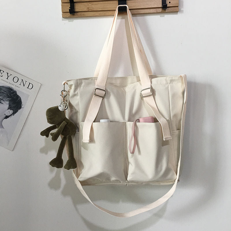Waterproof Oxford Large Capacity Canvas Girl Handbags & Crossbody bags For Women Casual Tote Purses Handbags & Crossbody bags DailyAlertDeals Beige Frog  