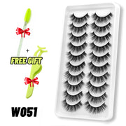 GROINNEYA lashes 5/10/20 pairs 3D Faux Mink Lashes Natural False Eyelashes Dramatic Volume Lashes Eyelash Extension Makeup 0 DailyAlertDeals 10pairs-W051-1 China 