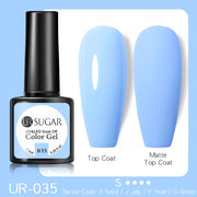 UR SUGAR Fluorescent Gel Nail Polish Neon Yellow Green Blue Color Gel Soak Off UV Nail Gel Varnish For Nail Art Top Coat Neon Fluorescent Gel Nail Polish DailyAlertDeals 035  