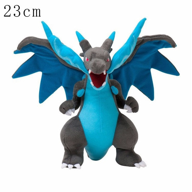 Pokemon Plush Toy Pikachu Stuffed Eevee Charmander Squirtle Charizard Blastoise Bulbasaur Anime Figure Doll Baby Christmas Gift Pokemon Plush kidsToy Pikachu DailyAlertDeals Charizard X 23cm  