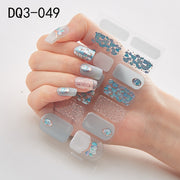 Lamemoria 1pc 3D Nail Slider Beauty Nail Stickers Shining Wave Line Decals Adhesive Manicure Tips Salon Nail Art Decorations nail decal stickers DailyAlertDeals DQ3-49  
