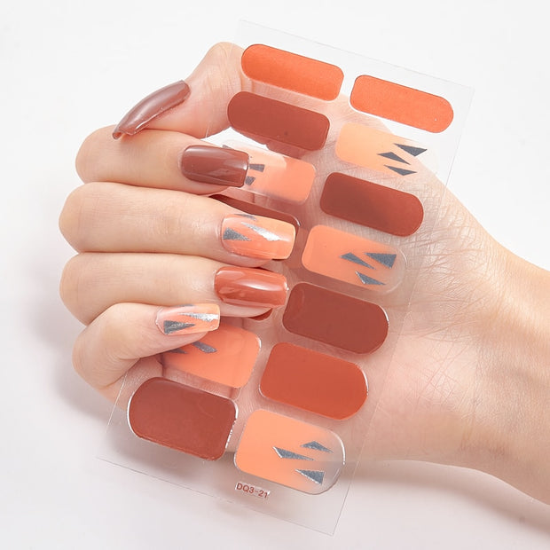 Four Sorts 0f Nail Stickers Creative Nail Adhesive Nail Wraps DIY Nail Stickers Designer Nails Art Decoration Nailart Sticker Nail Decal Stickers DailyAlertDeals DQ3-21  