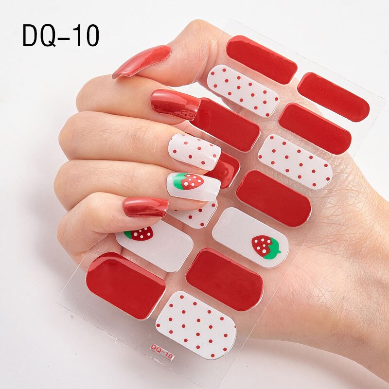 Lamemoria 1pc 3D Nail Slider Beauty Nail Stickers Shining Wave Line Decals Adhesive Manicure Tips Salon Nail Art Decorations nail decal stickers DailyAlertDeals DQ10  