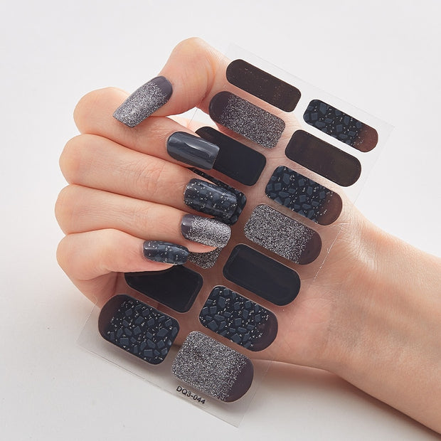 Four Sorts 0f Nail Stickers Creative Nail Adhesive Nail Wraps DIY Nail Stickers Designer Nails Art Decoration Nailart Sticker Nail Decal Stickers DailyAlertDeals DQ3-44  