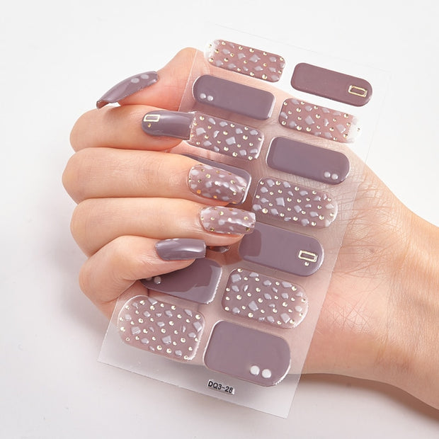 Four Sorts 0f Nail Stickers Creative Nail Adhesive Nail Wraps DIY Nail Stickers Designer Nails Art Decoration Nailart Sticker Nail Decal Stickers DailyAlertDeals DQ3-28  