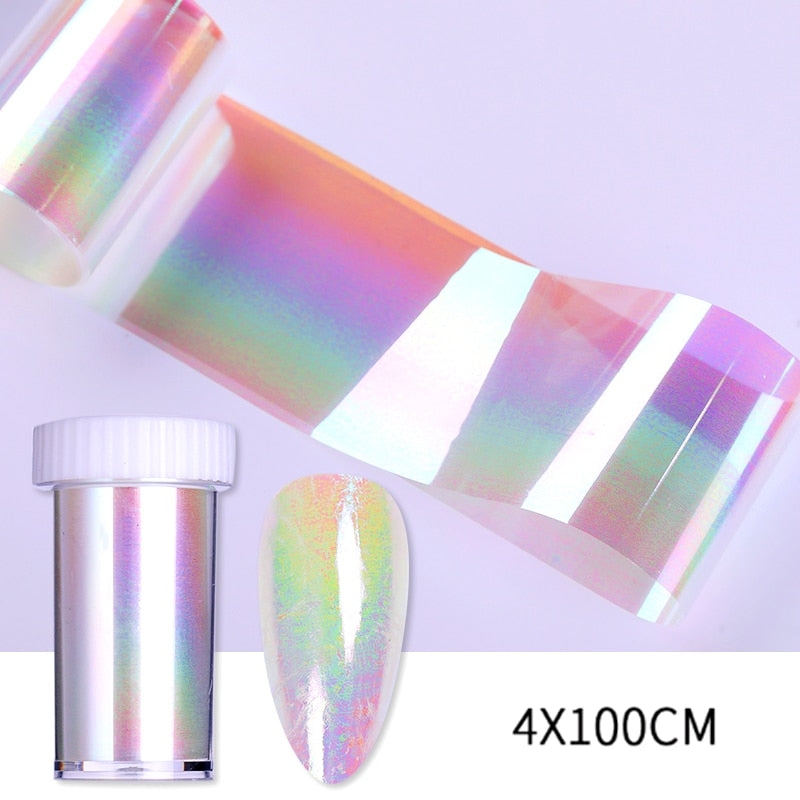 1 Roll Pink Gold Sliver Nail Foils Sparkly Sky Glitter Nail Art Transfer Stickers Slider Paper Nail Art Manicures Decoration New 0 DailyAlertDeals 16  